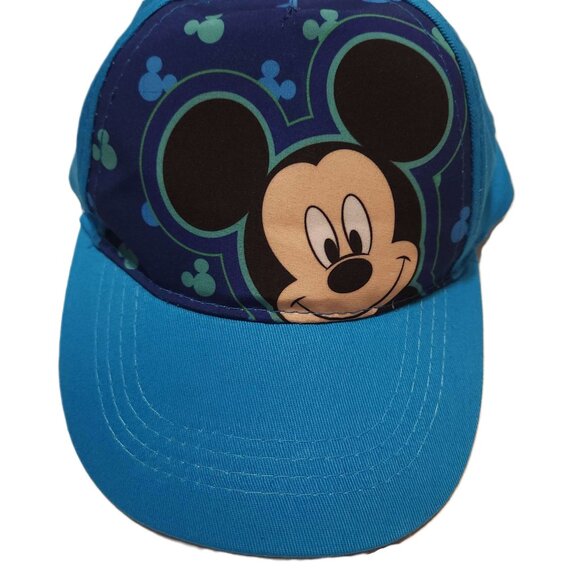 NWOT Disney Mickey House baseball cap hat turquoise blue green vacation Velcro - Picture 6 of 6
